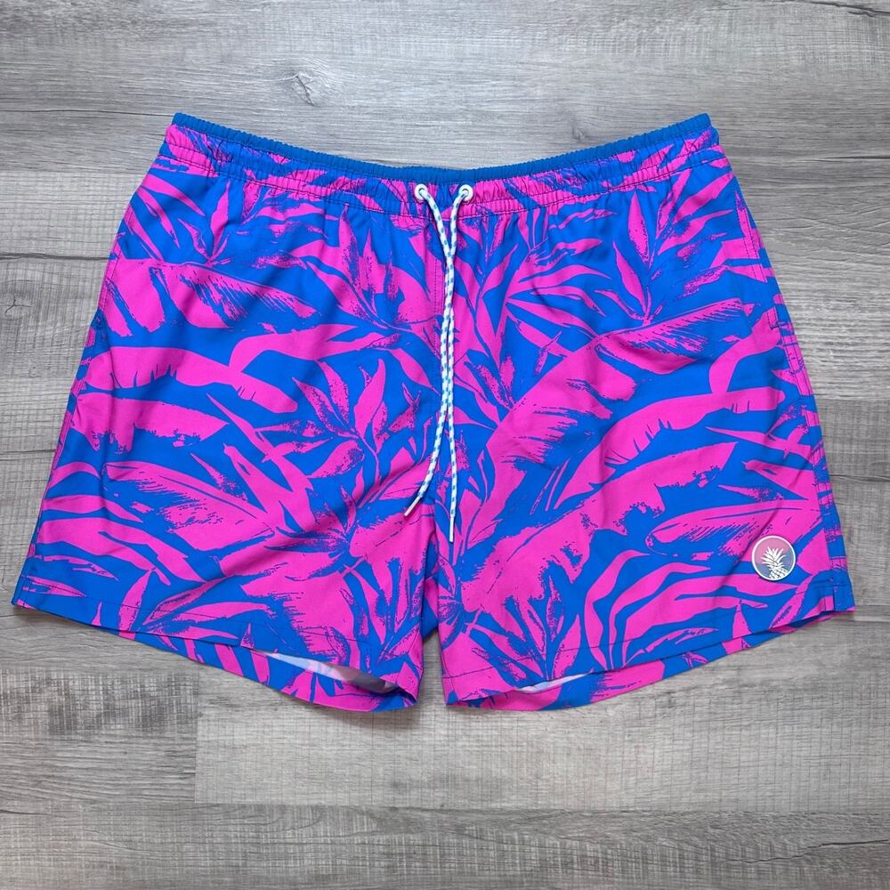 Chubbies Swim Trunks Men's 2XL The Palm Springers 5.5" Mesh Lined Performance